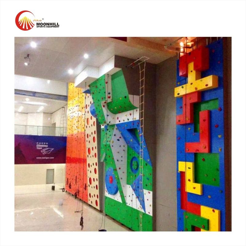 Weather Resistant Fun Rock Climbing Wall indoor EN12572 For Kids